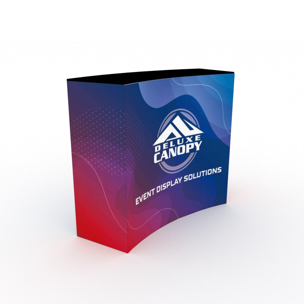 Curved Tension Fabric Counter | Trade Show Display Counters - Deluxe Canopy