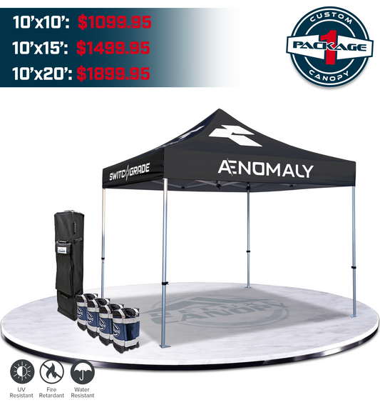 Custom Pop-Up Canopy Tent PKG 1 | Personalized Branded Tent