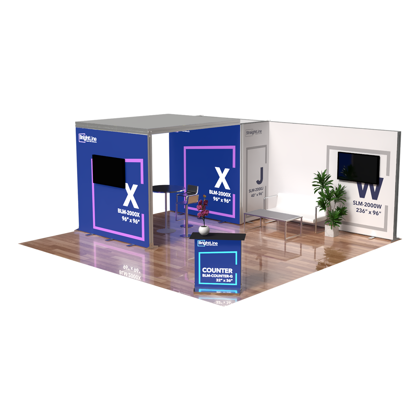 BrightLine 20×20 Island Display Kit 2