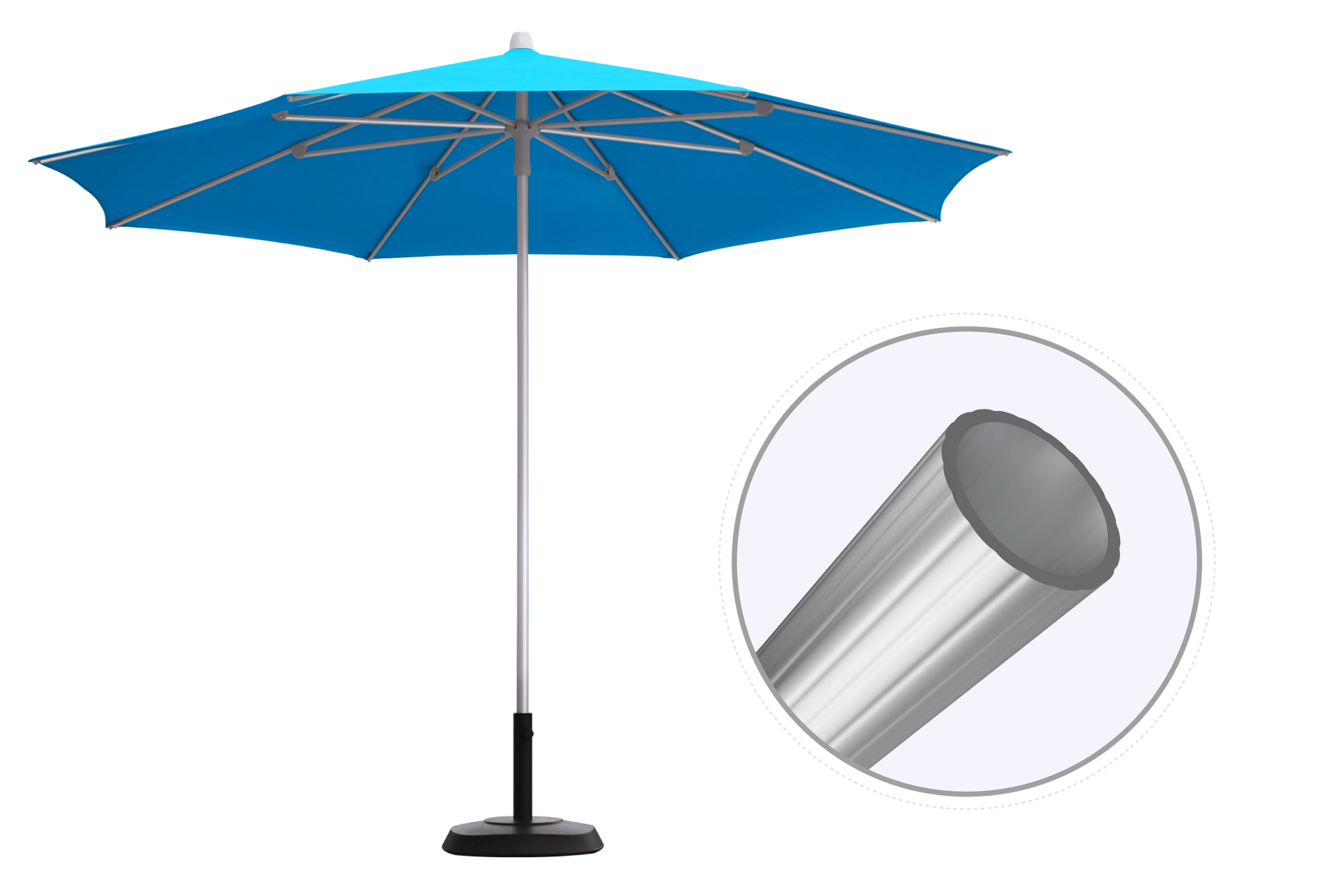 CUSTOM PUSH-UP PATIO UMBRELLA