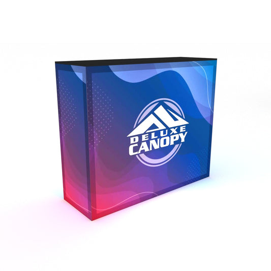 SEG Backlit Fabric Counter | Trade Show Display Counters - Deluxe Canopy