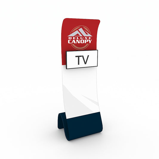 TV Media Stand | Premium Trade Show Stands - Deluxe Canopy