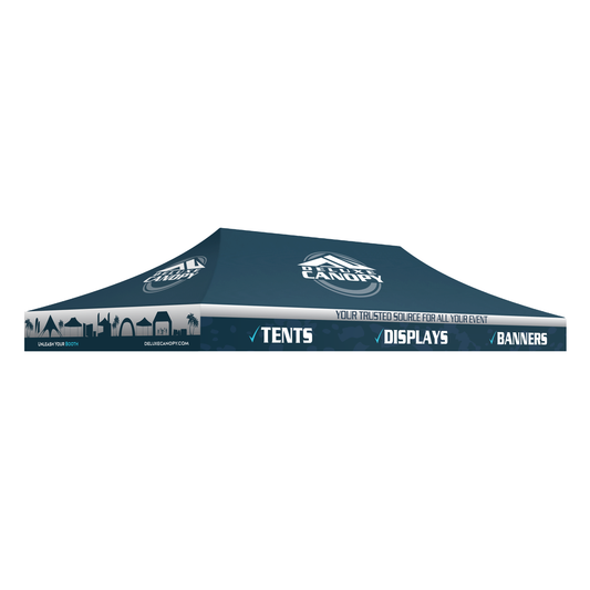 10'x20' Dye-sublimated Canopy Top | Custom Branded Tent Roof | Deluxe Canopy