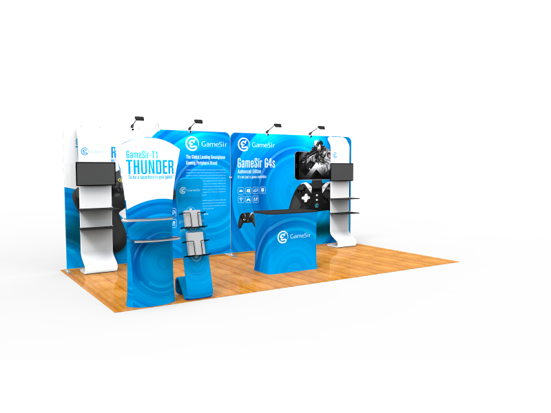 10x20FT Exhibition Booth Display DC-14 | Deluxe Canopy