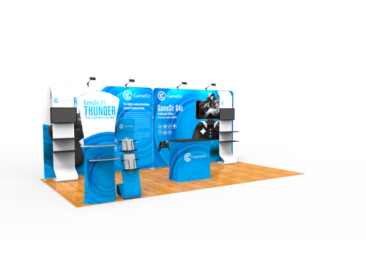 10x20FT Exhibition Booth Display DC-14 | Deluxe Canopy