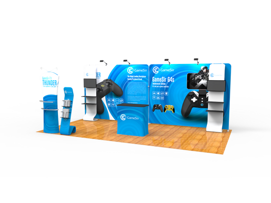 10x20FT Exhibition Booth Display DC-14 | Deluxe Canopy