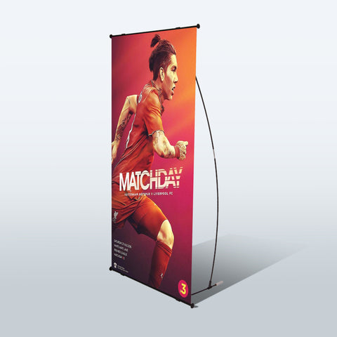 L BANNER STAND (SINGLE-SIDED) | Deluxe Canopy