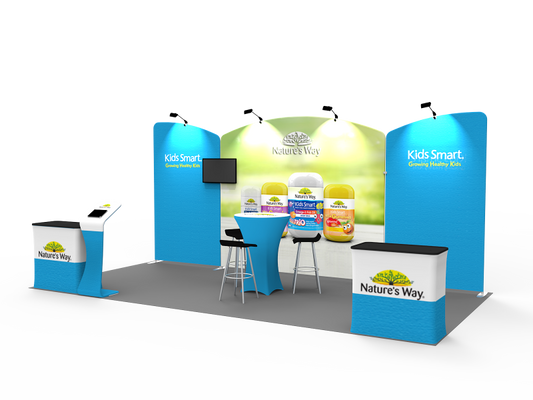 10x20FT Exhibition Booth Display DC-16 | Deluxe Canopy