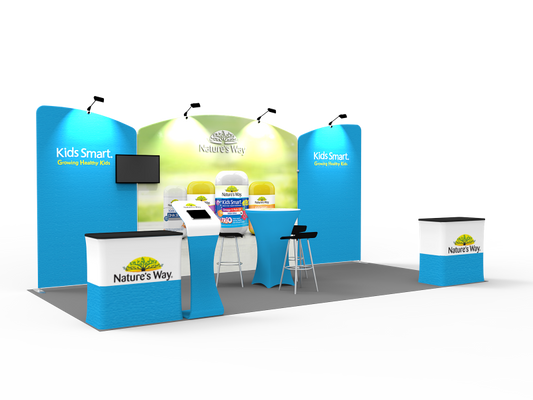 10x20FT Exhibition Booth Display DC-16 | Deluxe Canopy