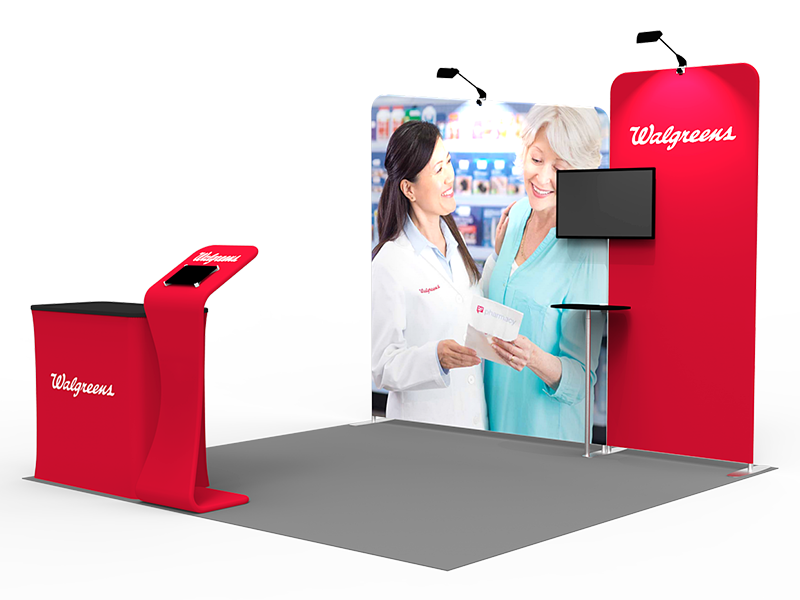 10x10ft Exhibition Booth Display DC-47 | Deluxe Canopy