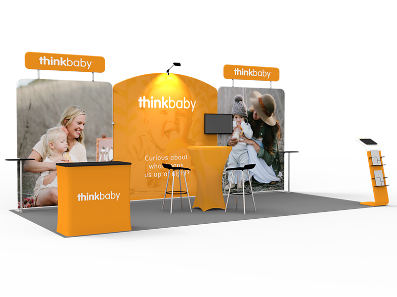 10x20FT Exhibition Booth Display DC-19 | Deluxe Canopy