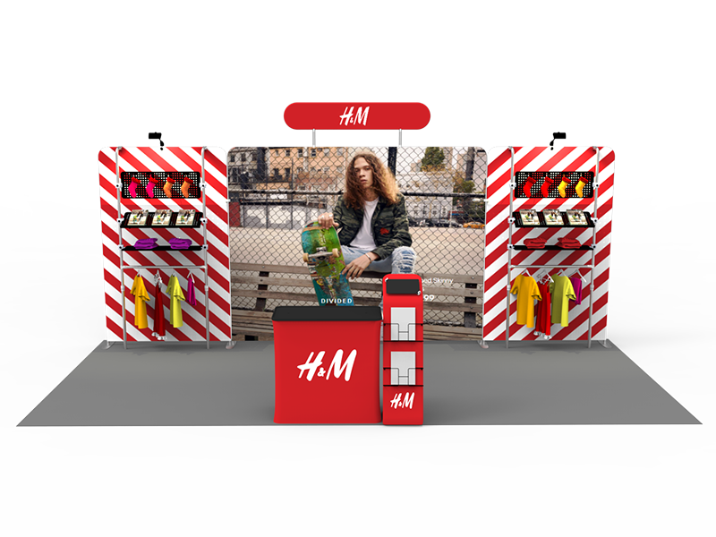 10x20FT Exhibition Booth Display DC-09 | Deluxe Canopy