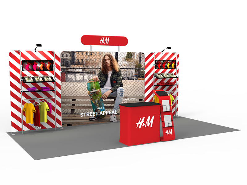 10x20FT Exhibition Booth Display DC-09 | Deluxe Canopy