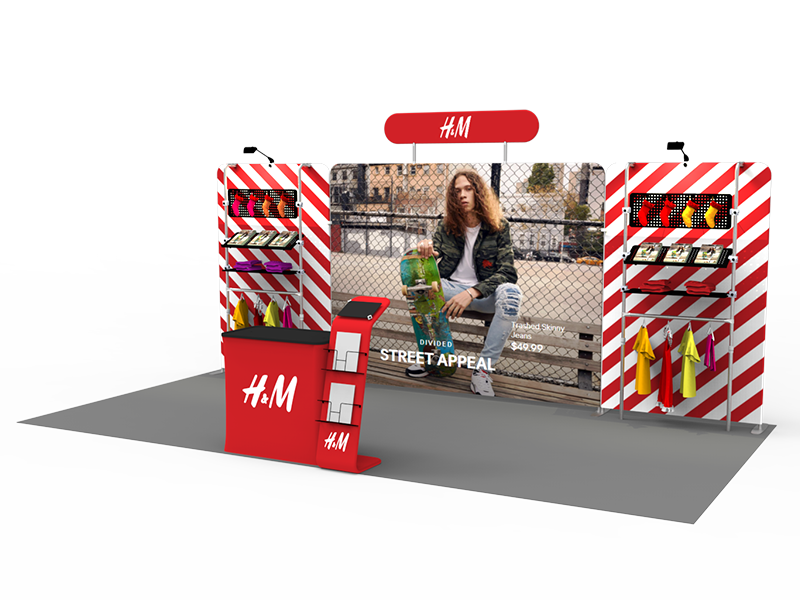 10x20FT Exhibition Booth Display DC-09 | Deluxe Canopy