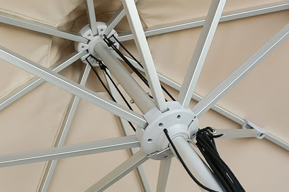 Custom Printed Commercial Restaurant Patio Umbrella - Deluxe Canopy