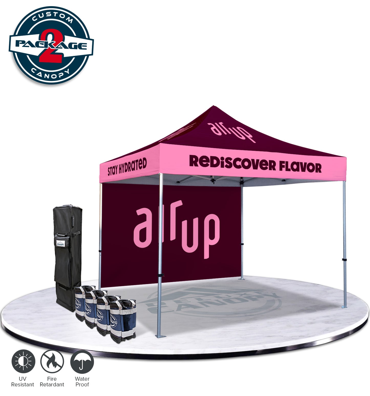 Personalized Canopy Tents with Logo | Custom Pop Up Tents - Deluxe Canopy