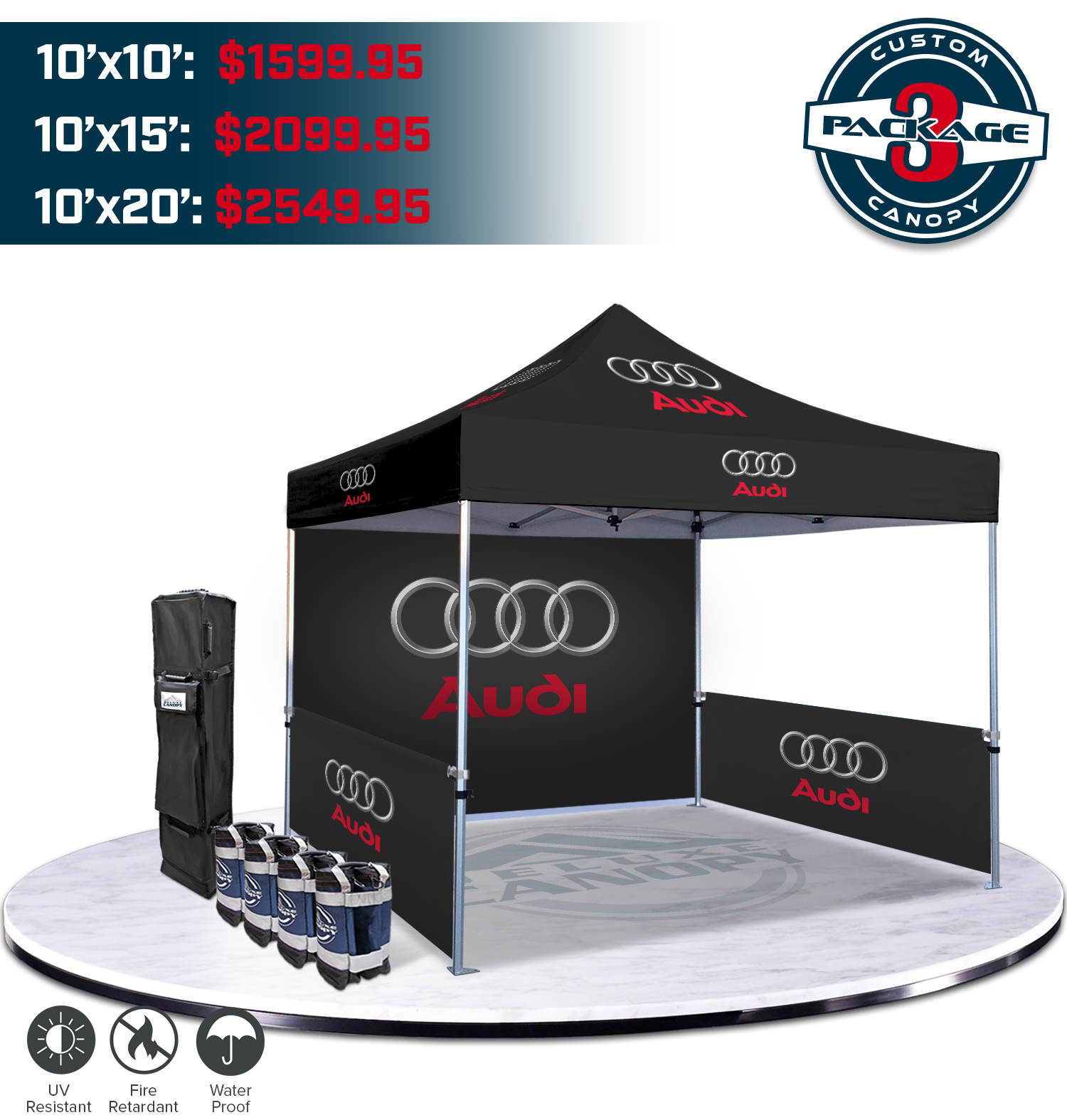 CUSTOM CANOPY TENT PACKAGE #3