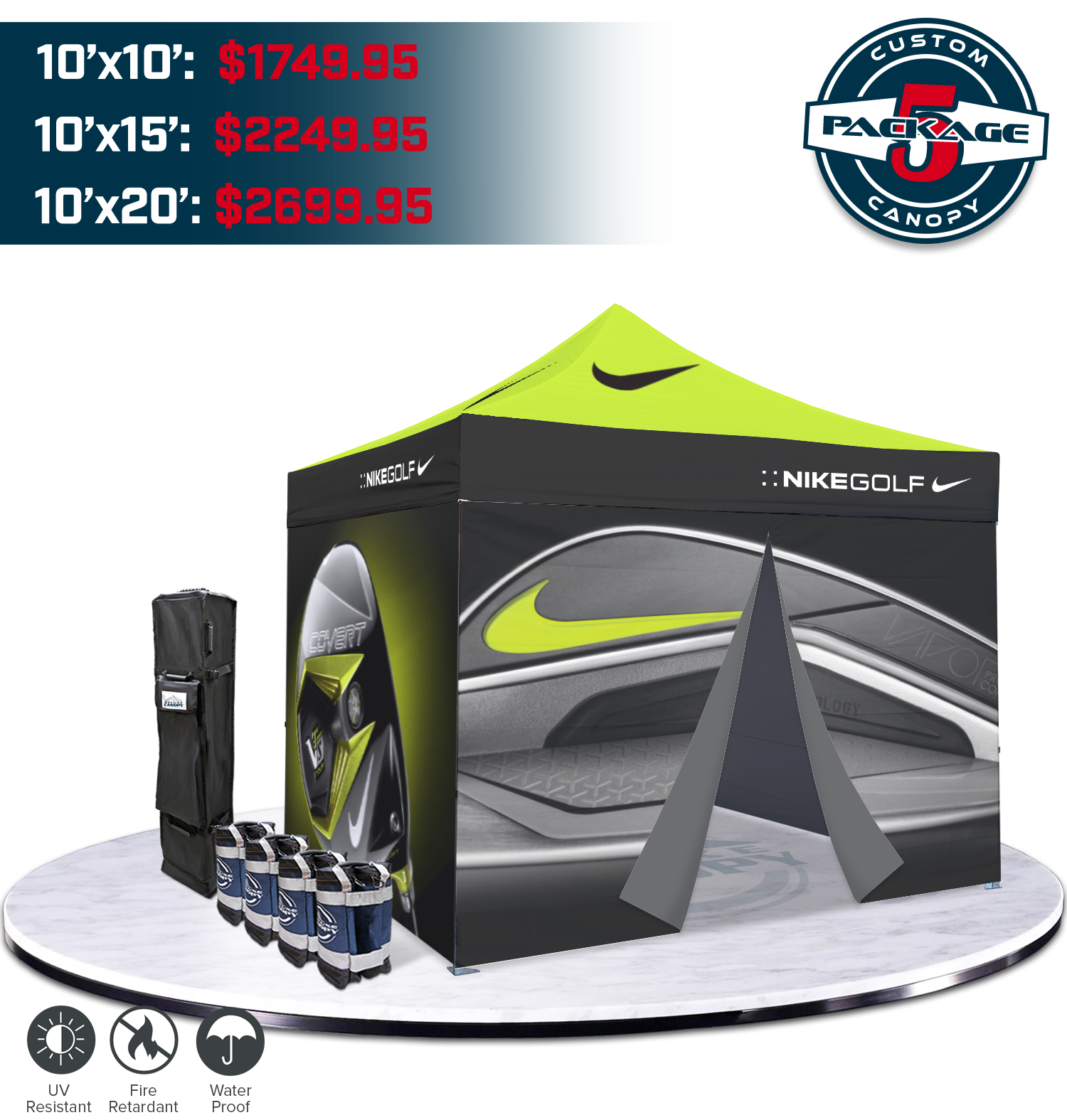 CUSTOM CANOPY TENT PACKAGE #5