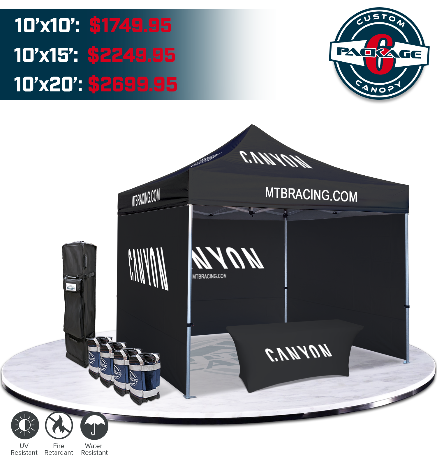 Customized canopy hot sale
