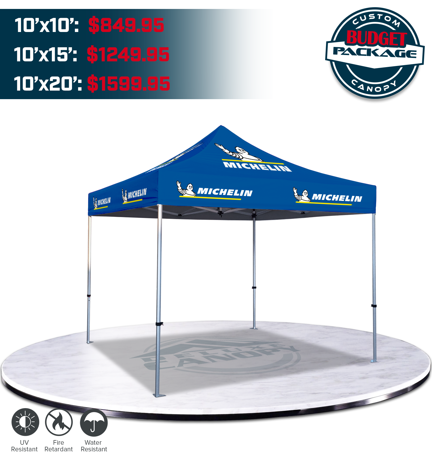 Custom Printed Pop Up Canopy Tent Budget Branded Tent With Logo