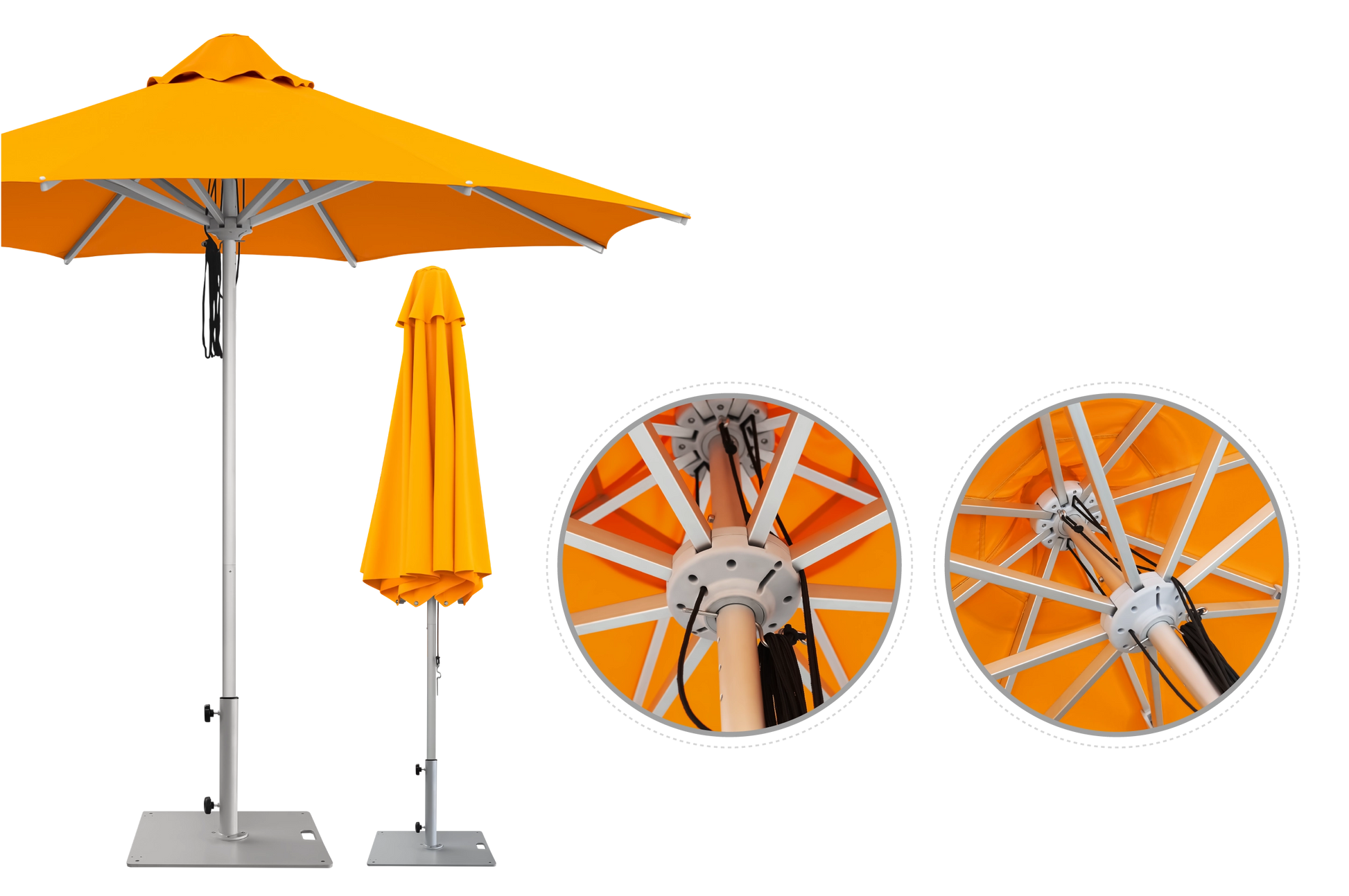 custom made patio umbrellas Custom Printed Commercial Restaurant Patio Umbrella – Deluxe Canopy