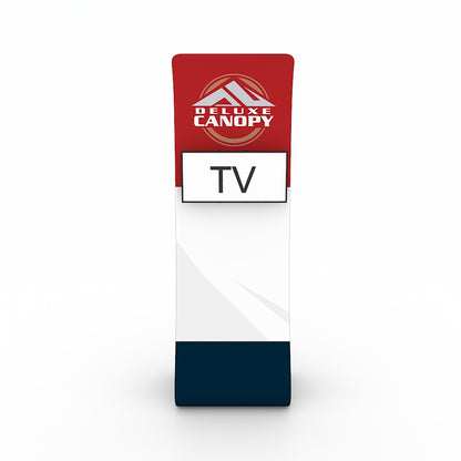 TV Media Stand | Premium Trade Show Stands - Deluxe Canopy