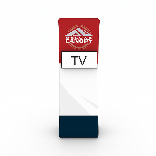 TV Media Stand | Premium Trade Show Stands - Deluxe Canopy
