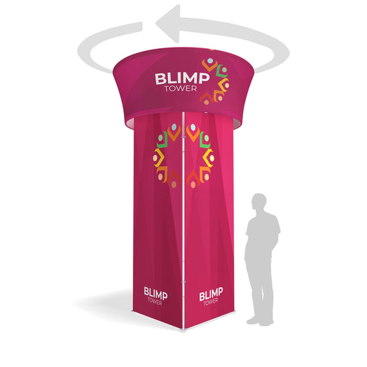 15.25ft Blimp Squared Tower with Rotating Blimp