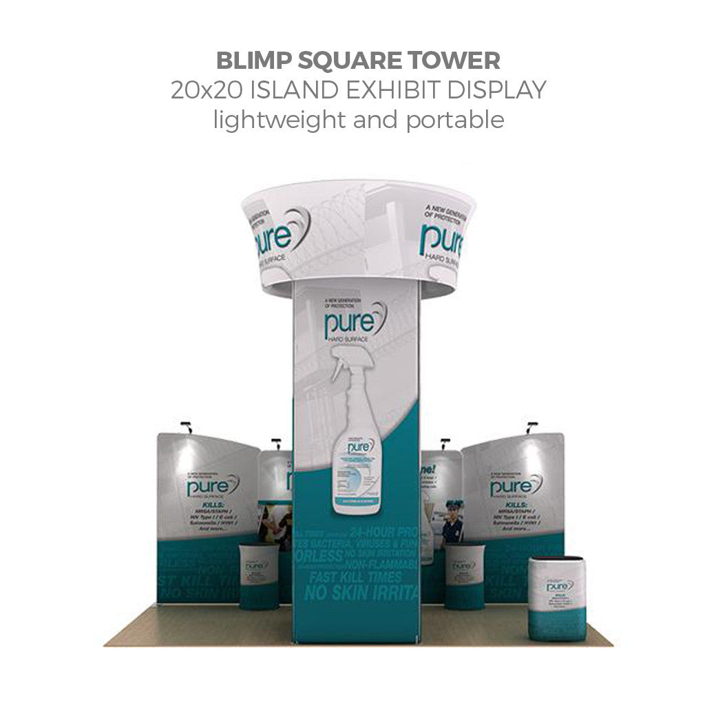 15.25ft Blimp Squared Tower with Rotating Blimp