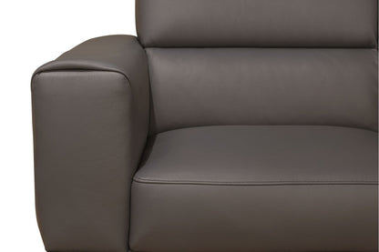 Stella 43" Wide Italian Top Grain Leather Armchair