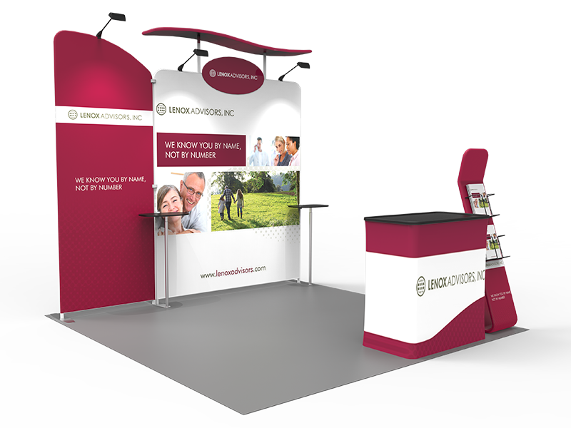 10x10ft Exhibition Booth Display DC-34 | Deluxe Canopy