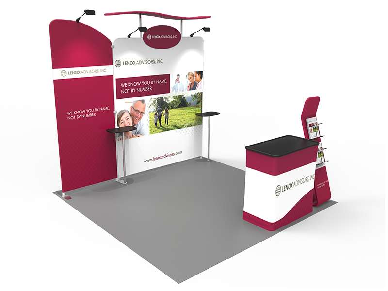 10x10ft Exhibition Booth Display DC-34 | Deluxe Canopy