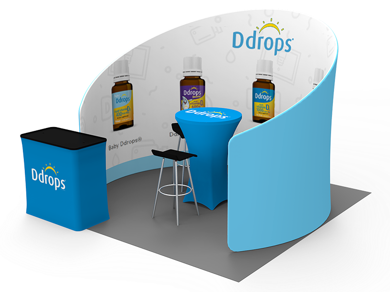 10x10ft Exhibition Booth Display DC-09 | Deluxe Canopy