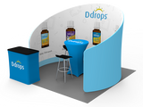 10x10ft Exhibition Booth Display DC-09 | Deluxe Canopy