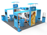 20x20FT Exhibition Booth Display DC-02 | Deluxe Canopy