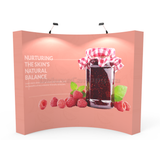 Curved Pop Up Banner Stand | Hopup Trade show Backdrop - Deluxe Canopy