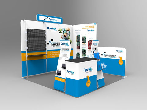 10x10ft Exhibition Booth Display DC-21 | Deluxe Canopy