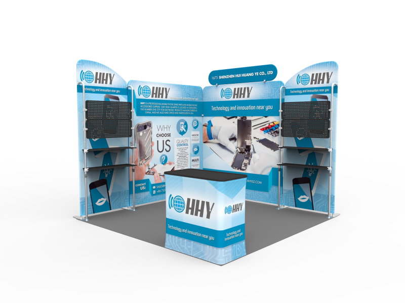10x10ft Exhibition Booth Display DC-31 | Deluxe Canopy