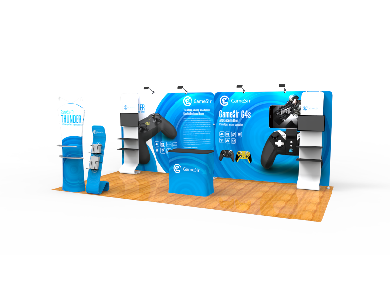 10x20FT Exhibition Booth Display DC-14 | Deluxe Canopy