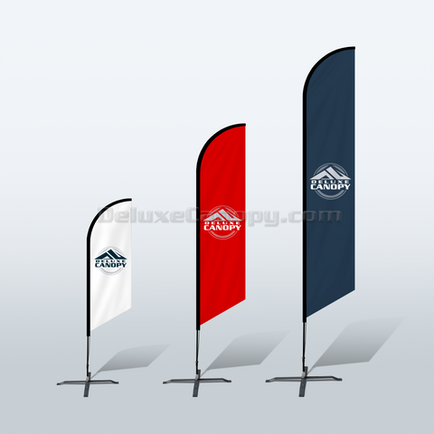 Feather Flag Banner Sign | Custom Printed Blade Feather Flags | Deluxe Canopy