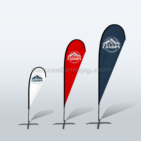 Custom Printed Feather Flags & Banners  Feather Banner Signs – Deluxe  Canopy