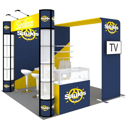10x10ft Exhibition Booth Display DC-58 | Deluxe Canopy