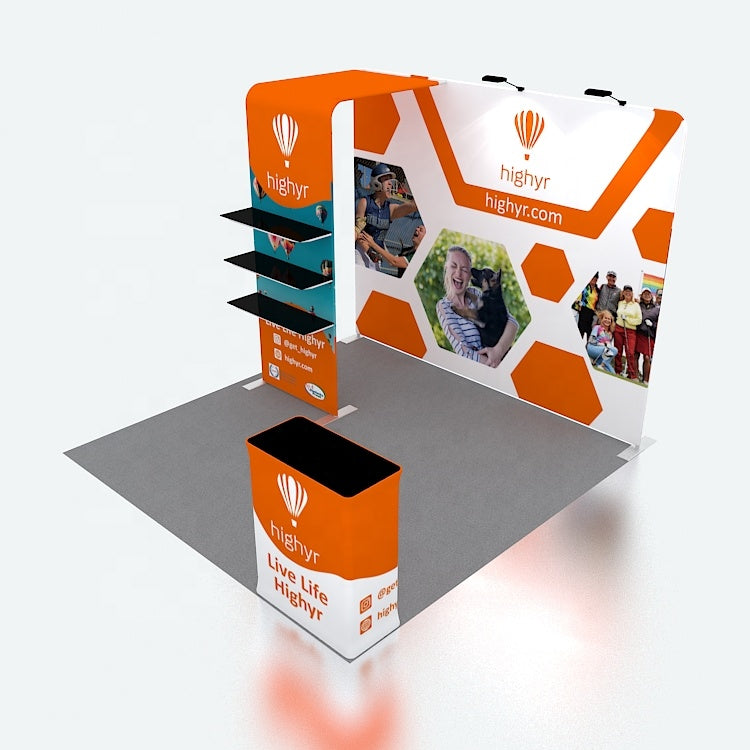 10x10ft Exhibition Booth Display DC-57 | Deluxe Canopy