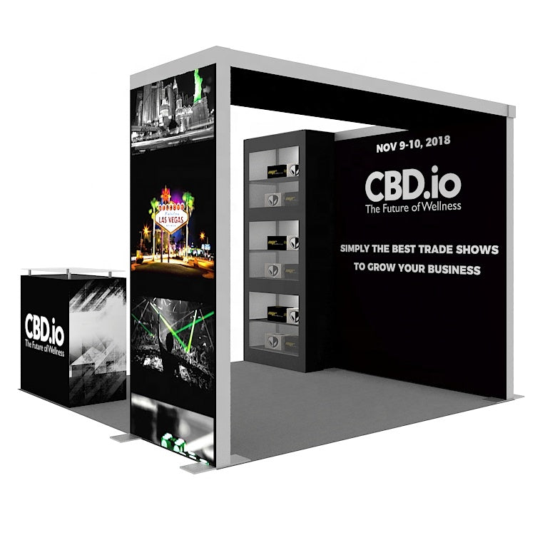 10x10ft Exhibition Booth Display DC-61 | Deluxe Canopy