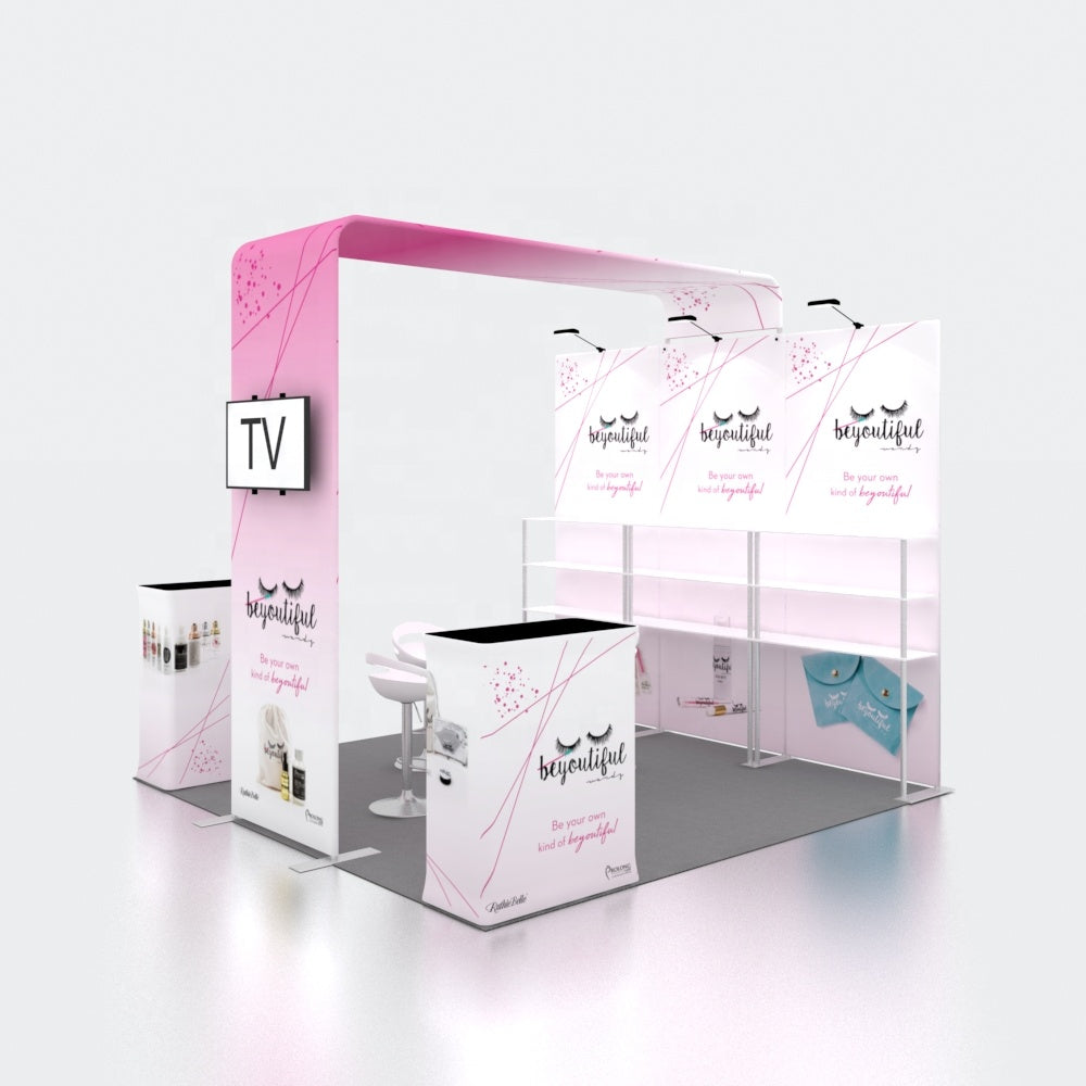 10x10ft Exhibition Booth Display DC-54 | Deluxe Canopy