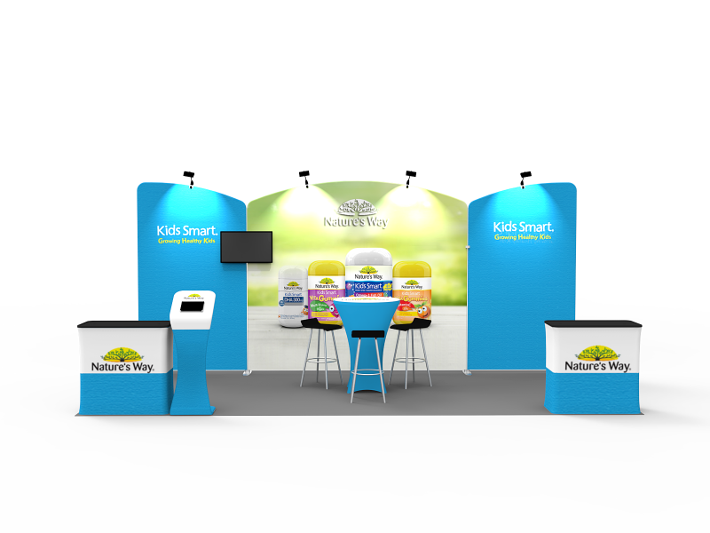 10x20FT Exhibition Booth Display DC-30 | Deluxe Canopy