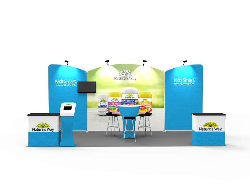 10x20FT Exhibition Booth Display DC-16 | Deluxe Canopy
