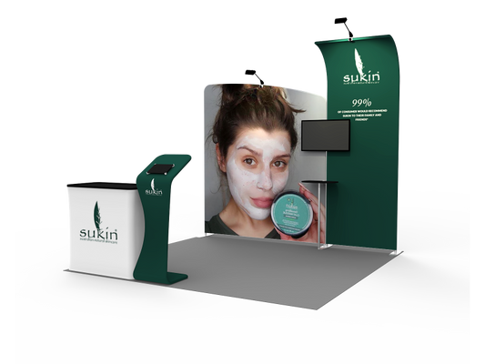 10x10ft Exhibition Booth Display DC-01 | Deluxe Canopy