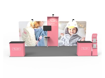10x20FT Exhibition Booth Display DC-18 | Deluxe Canopy