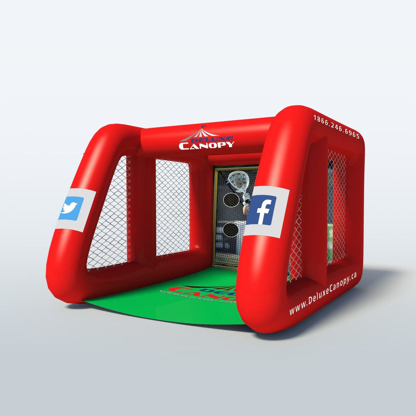 Inflatable Lacrosse Cages | Durable Batting Cages - Deluxe Canopy
